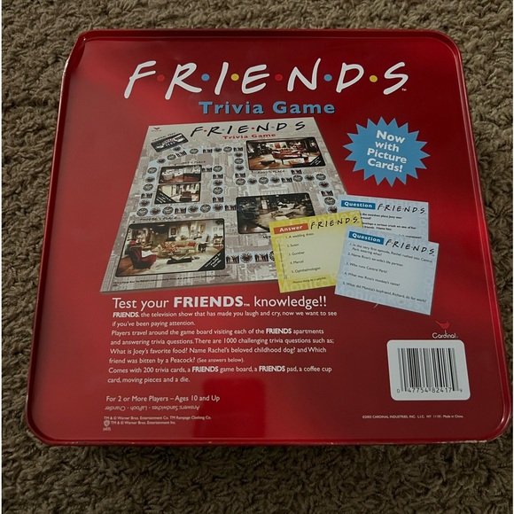 Vintage FRIENDS Tv Series Trivia game - Picture 2 of 2
